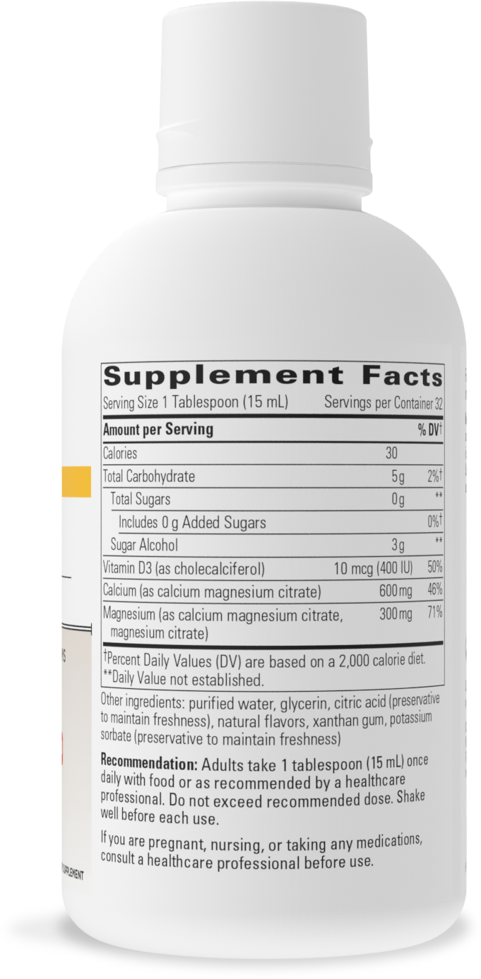 <{%MAIN1_10020%}>Nature's Way® | Liquid Calcium Magnesium (2:1) - right side of pack
