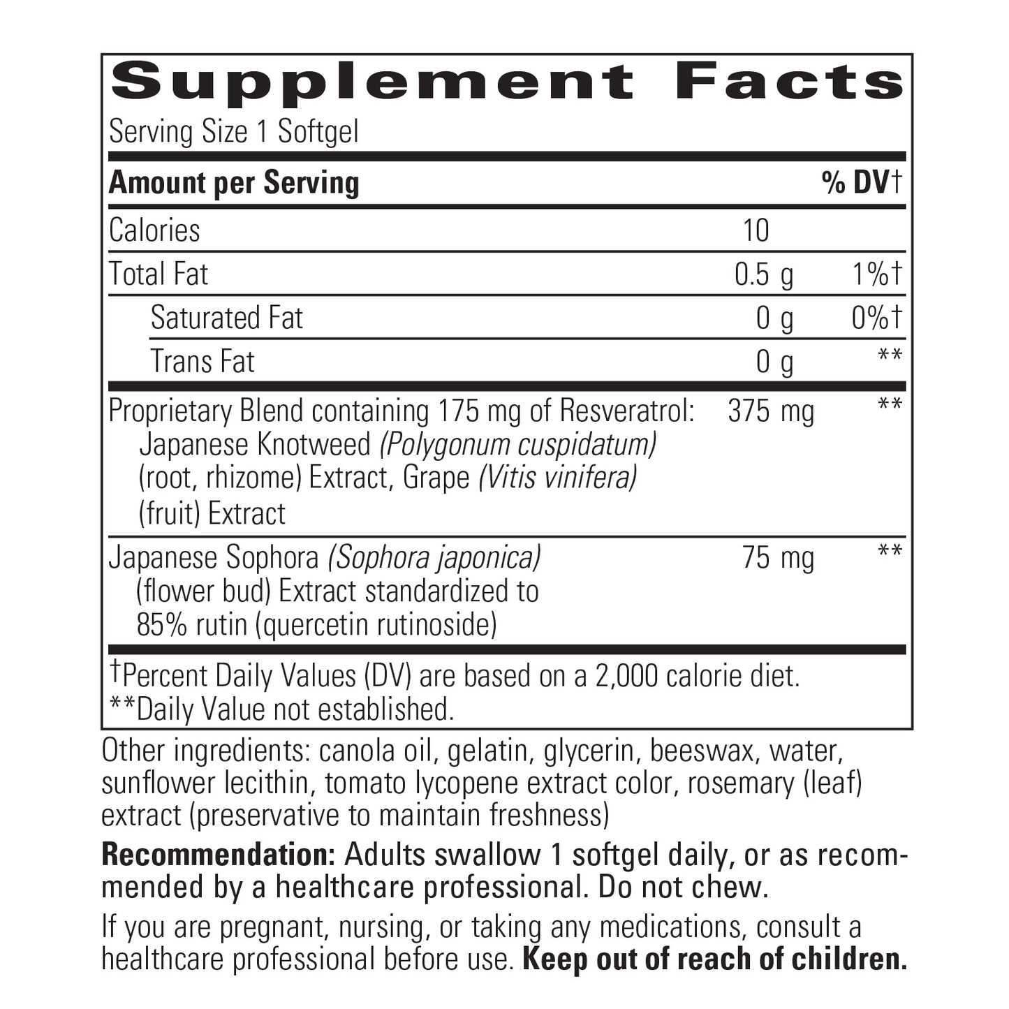 <{%MAIN5_75836%}>Nature's Way® | Resveratrol Ultra HP - supplement facts