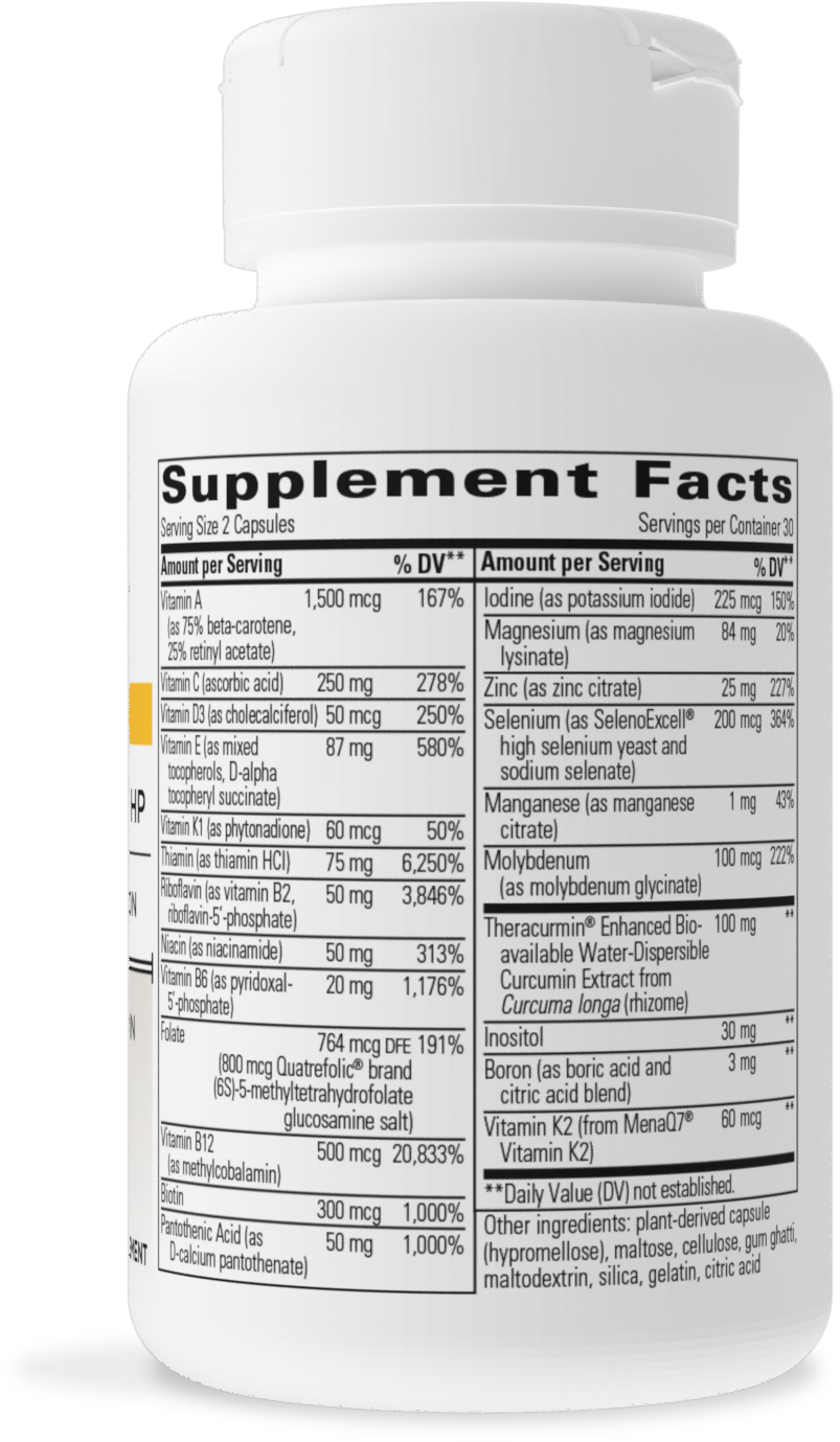 Nature's Way® | Clinical Nutrients HP - right side of pack