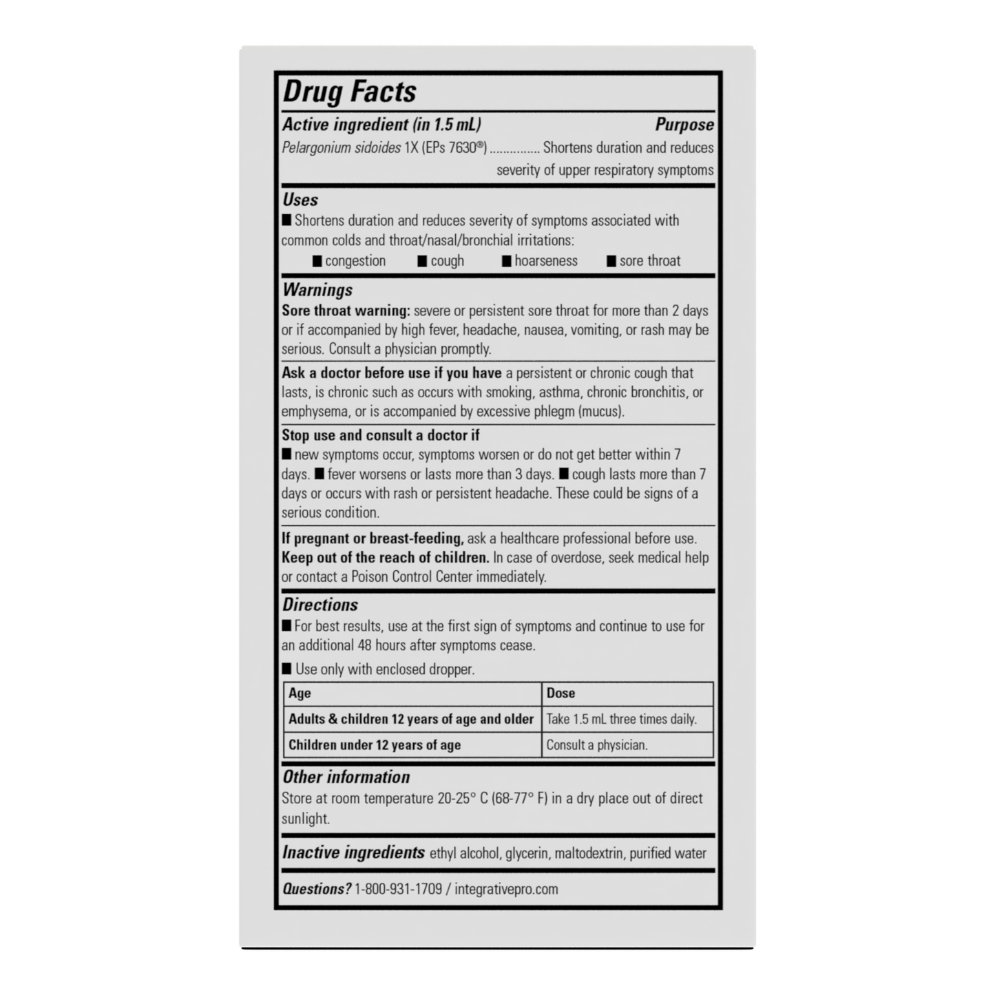 <{%MAIN1_780011%}>Nature's Way® | V Clear EPs 7630 Drops - back of pack