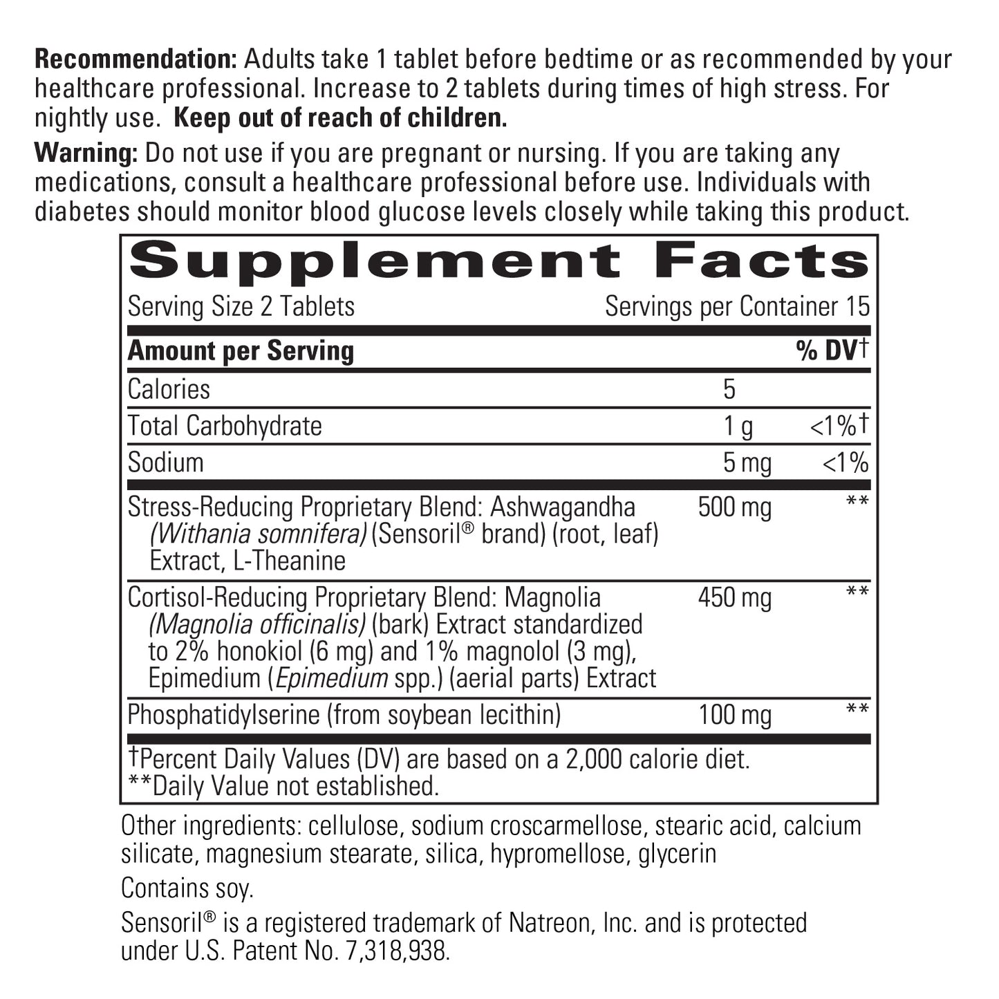 <{%MAIN1_70453%}>Nature's Way® | Cortisol Manager - supplement facts