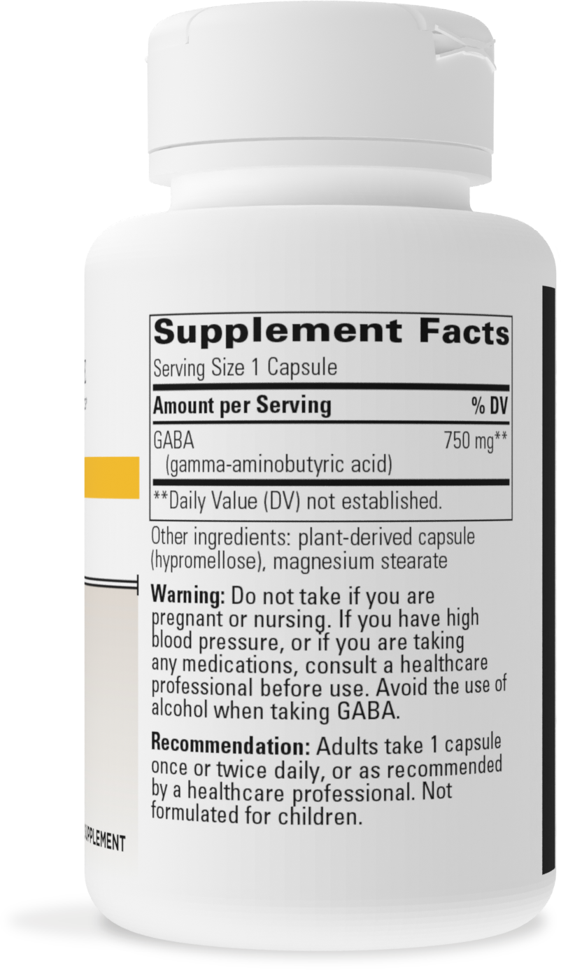 Nature's Way® | GABA - right side of pack