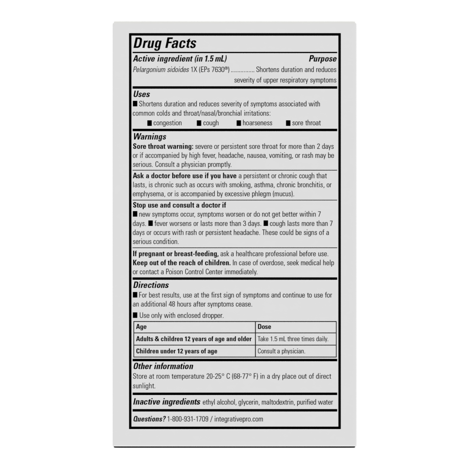 Nature's Way® | V Clear EPs 7630 Drops - back of pack