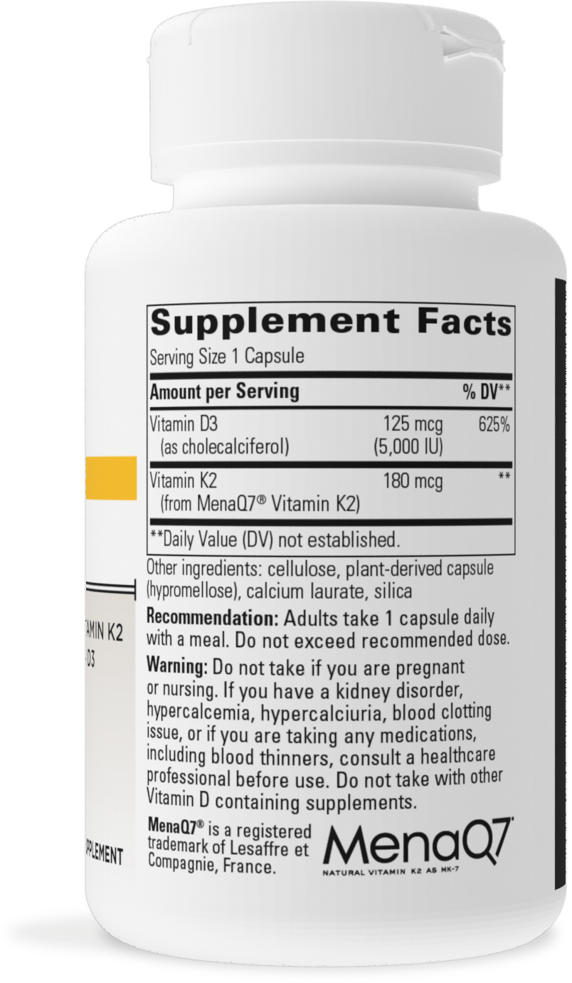 Nature's Way® | K2 + D3 - right side of pack