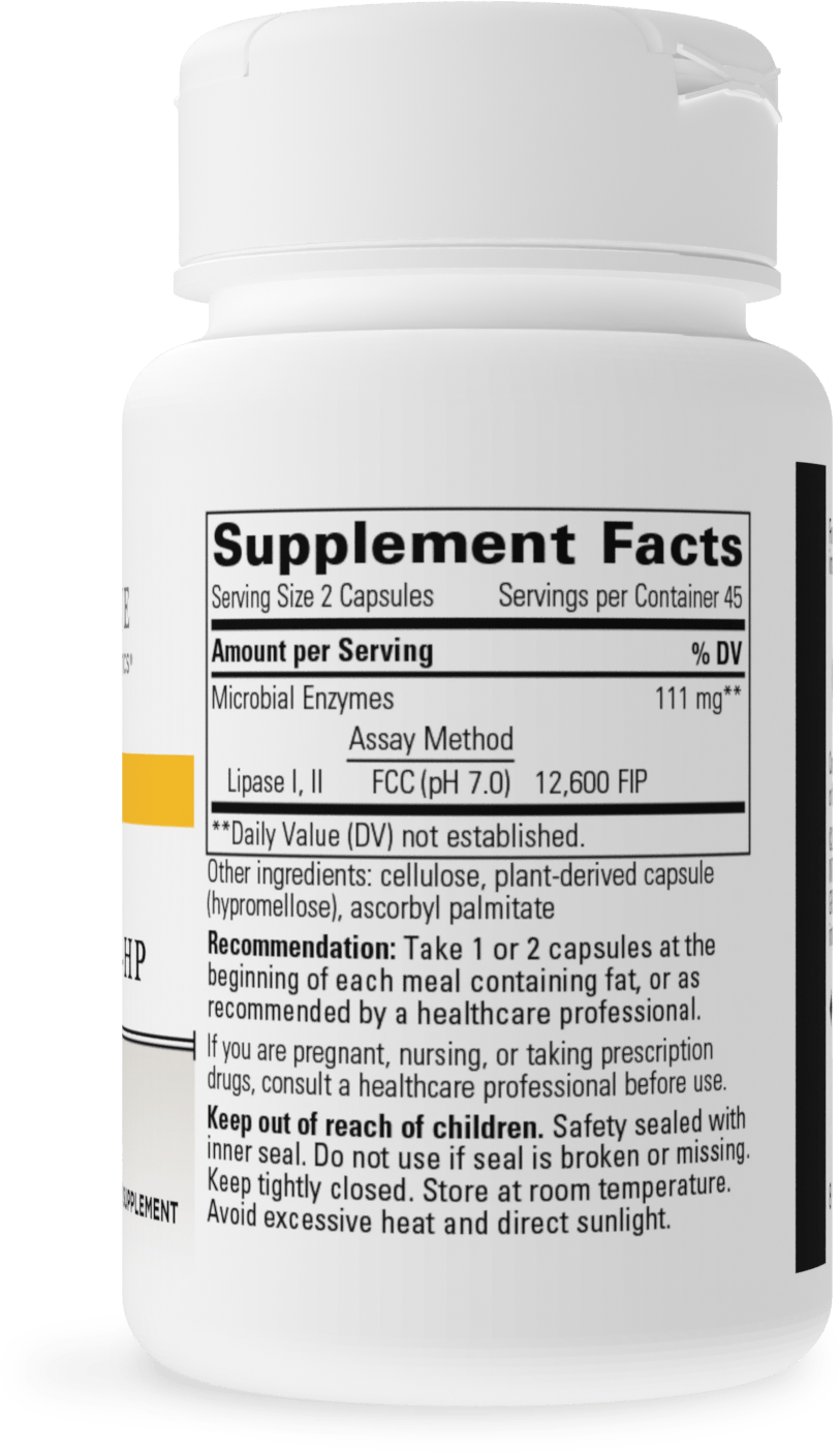 <{%MAIN1_116004%}>Nature's Way® | Lipase Concentrate-HP - right side of pack