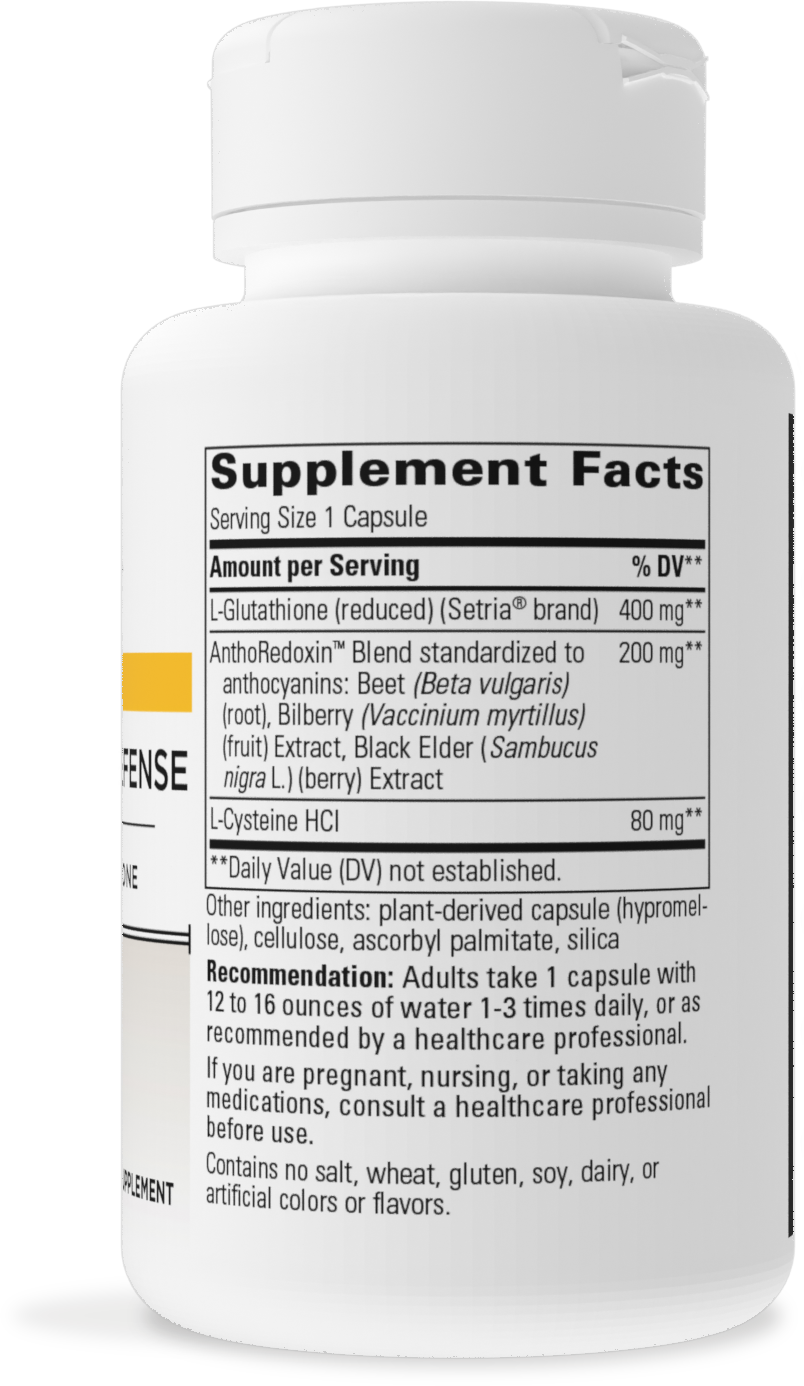 Nature's Way® | Glutathione Cell Defense - right side of pack