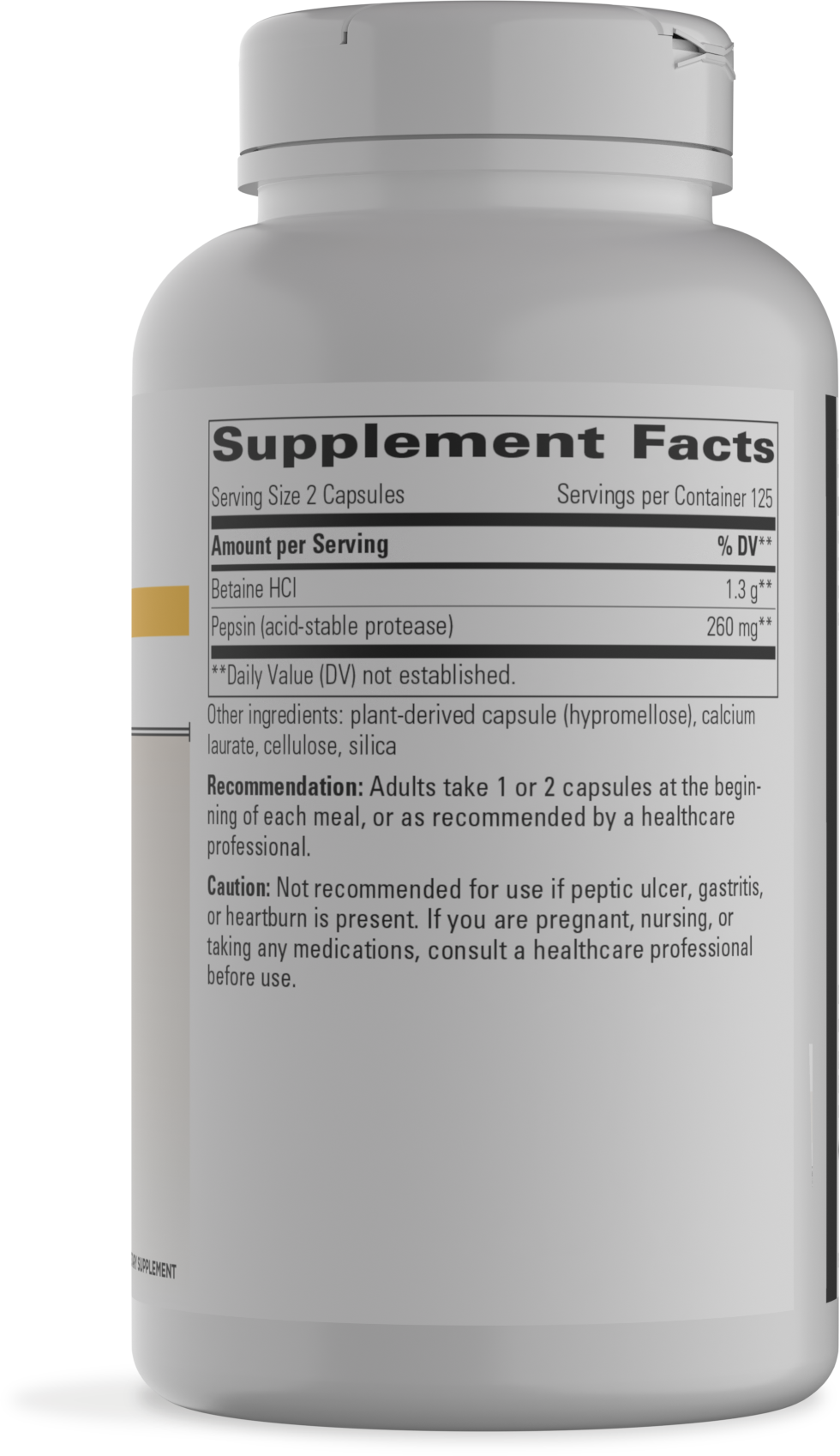 Nature's Way® | Betaine HCl - right side of pack