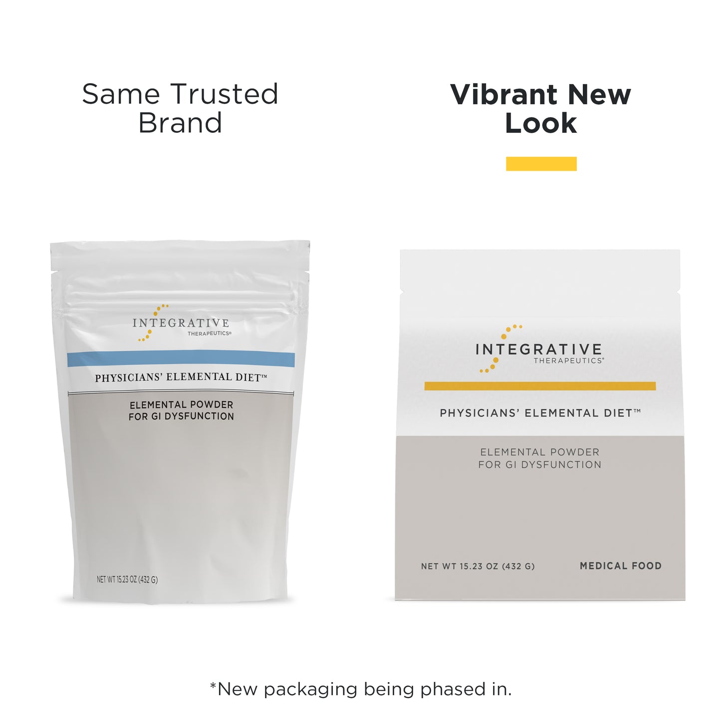 <{%MAIN1_11306%}>Nature's Way® | Physicians' Elemental Diet - package updates old to new