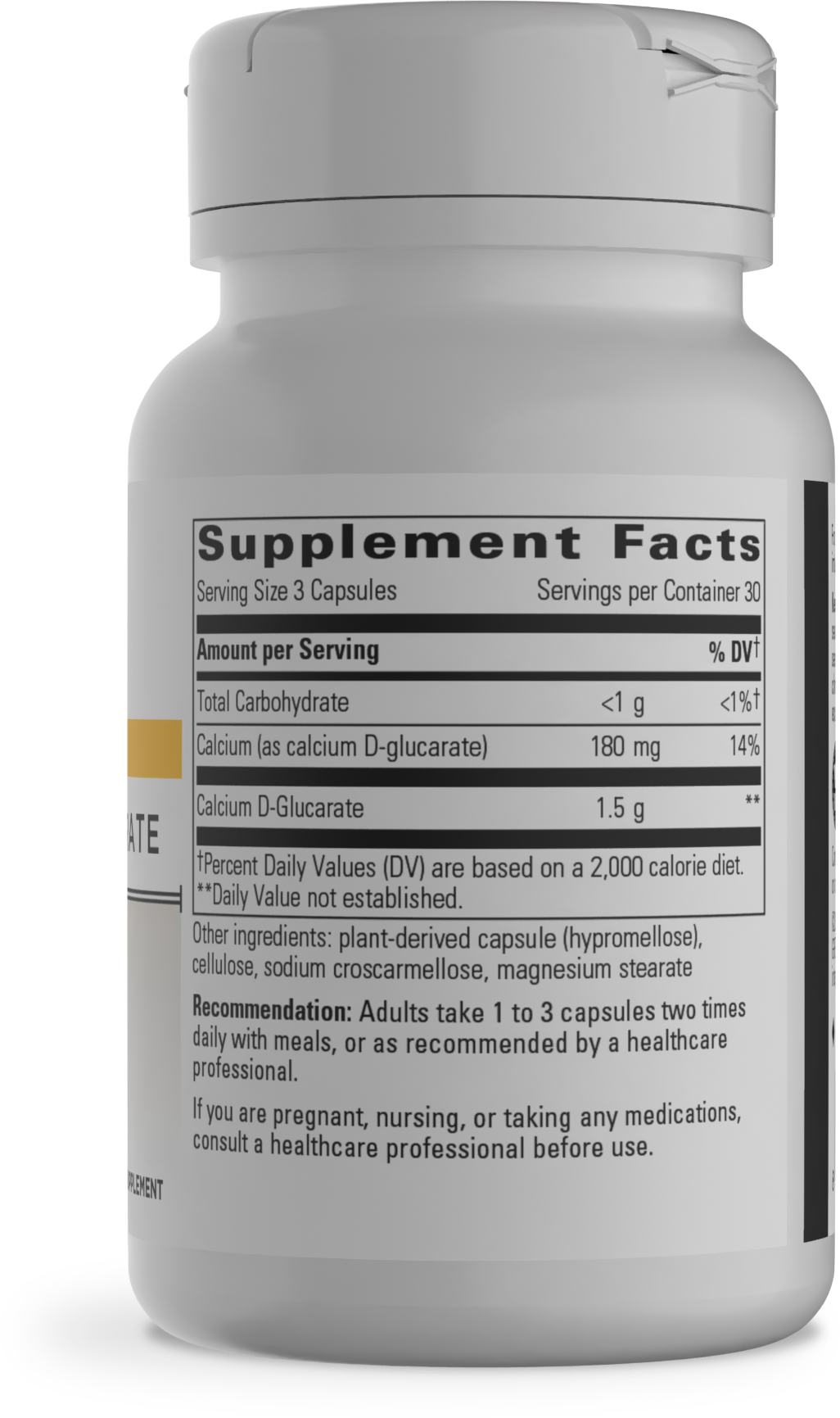 <{%MAIN1_146006%}>Nature's Way® | Calcium D-Glucarate - right side of pack