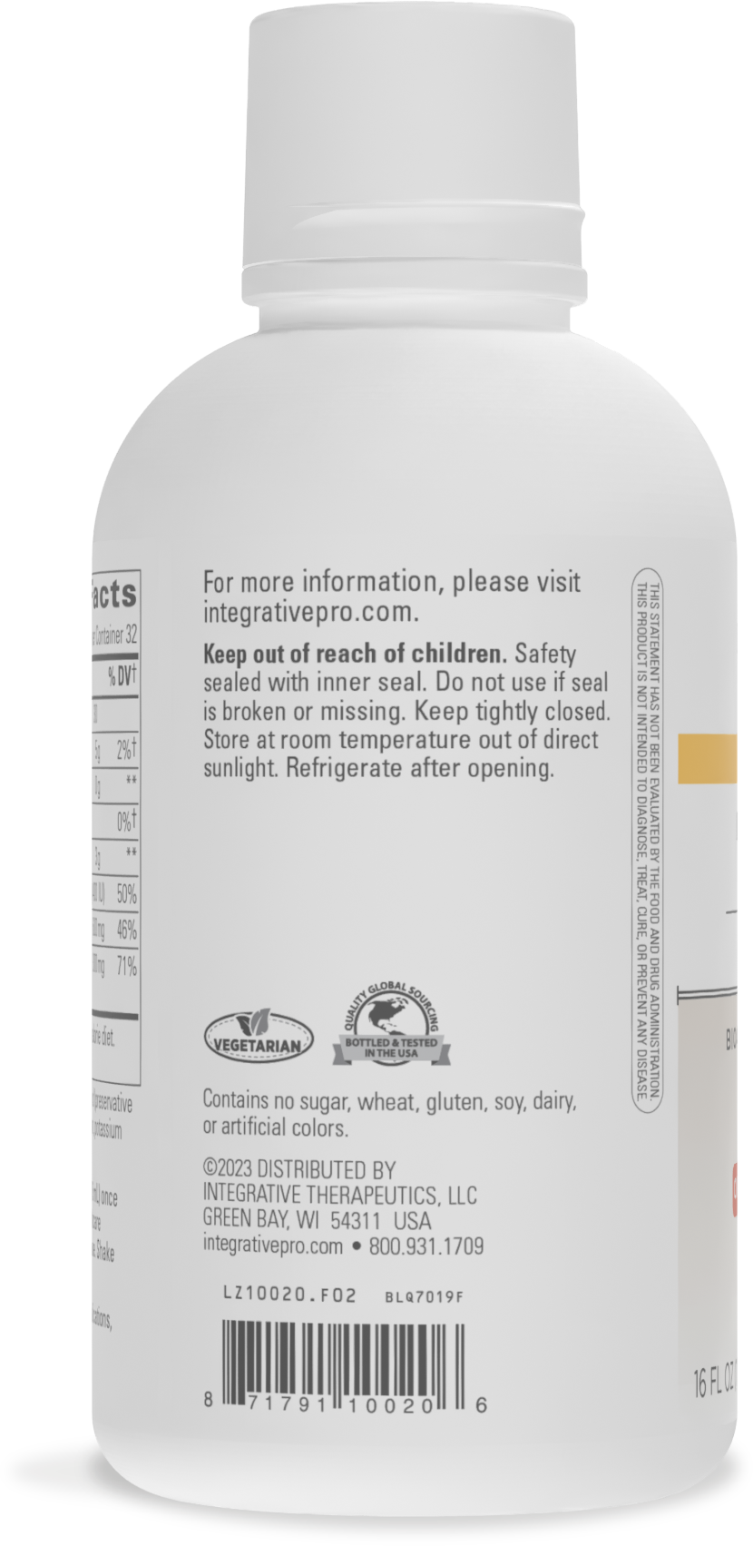 <{%MAIN2_10020%}>Nature's Way® | Liquid Calcium Magnesium (2:1) - left side of pack