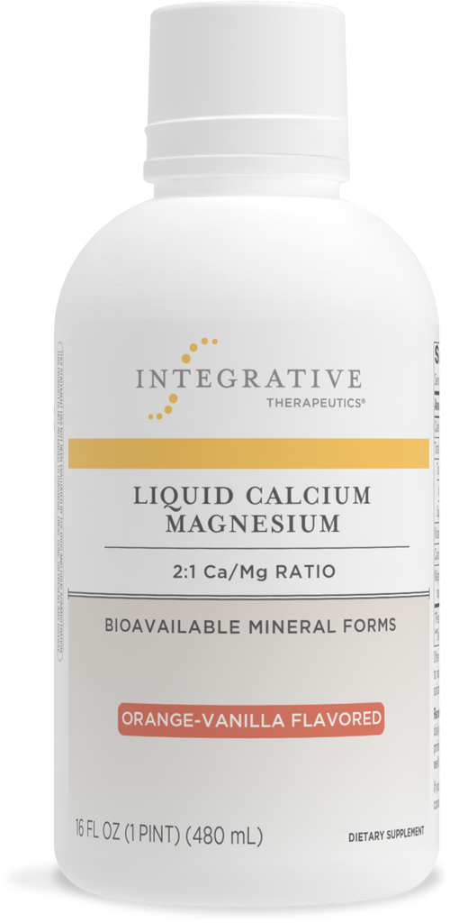 <{%PRIMARY_10020%}>Nature's Way® | Liquid Calcium Magnesium (2:1), 16 fl oz (480 ml), Orange Vanilla