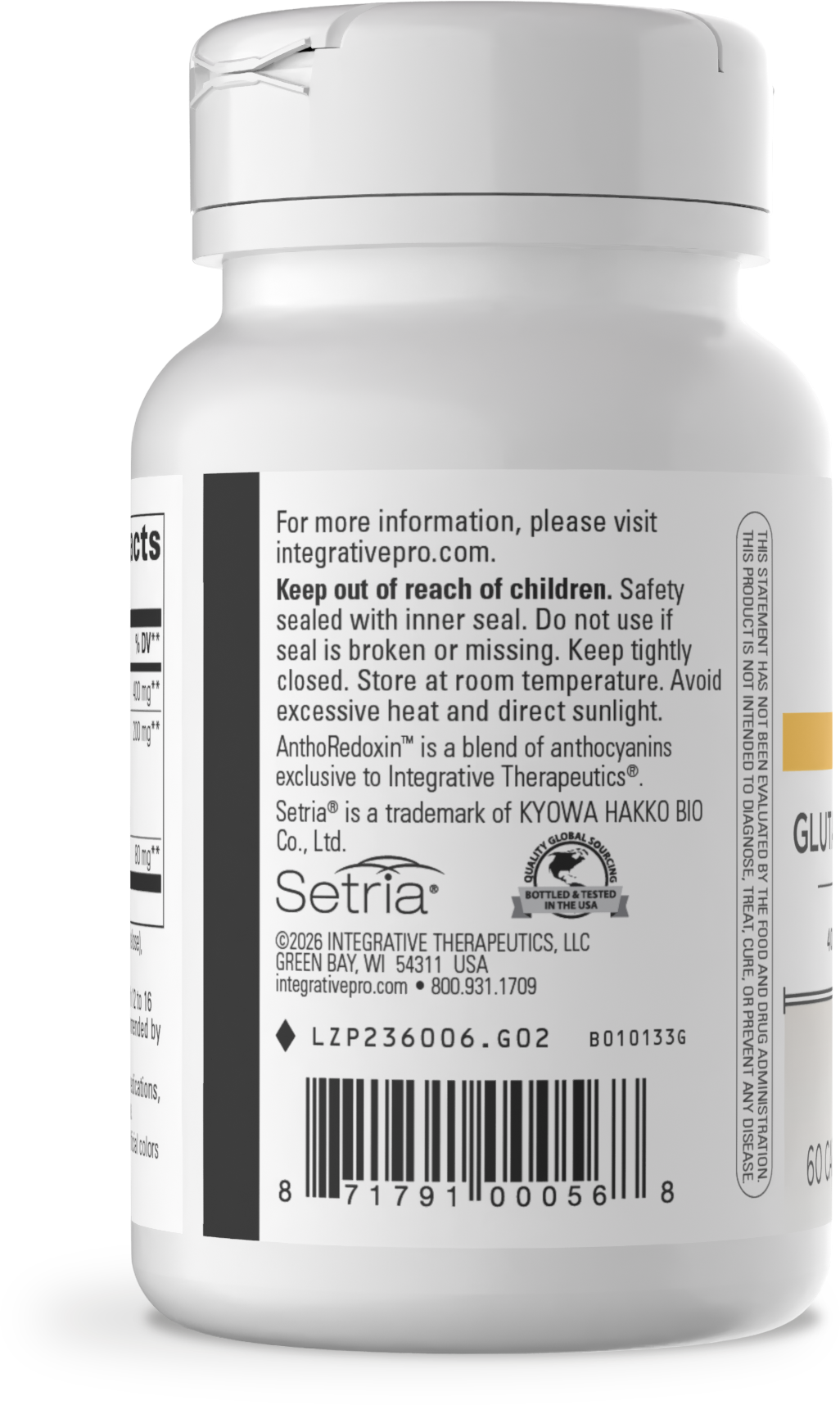 Nature's Way® | Glutathione Cell Defense - left side of pack