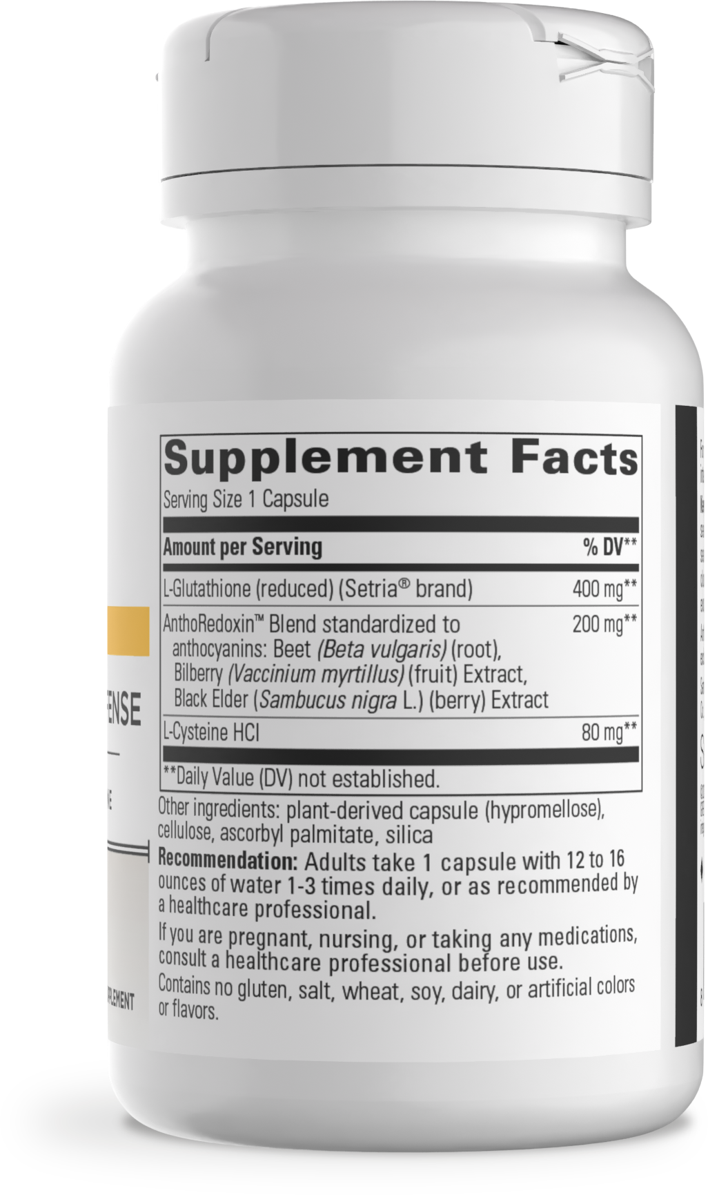 Nature's Way® | Glutathione Cell Defense - right side of pack