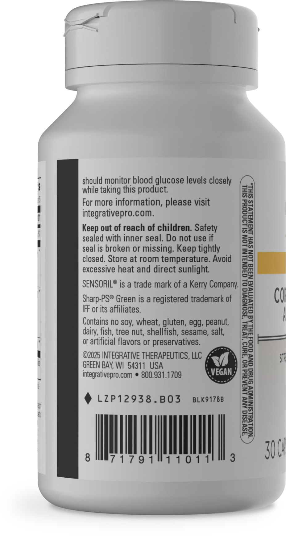 <{%MAIN7_12938%}>Nature's Way® | Cortisol Manager Allergen Free - left side of pack