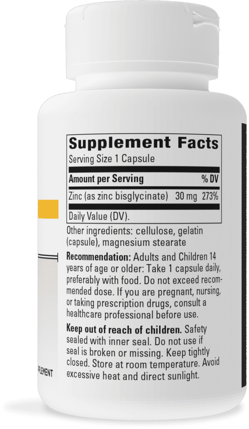 Nature's Way® | Zinc Chelate - right side of pack