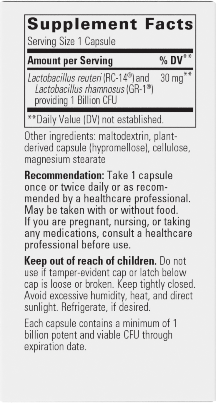 Nature's Way® | Pro-Flora Womens Probiotic - right side of pack
