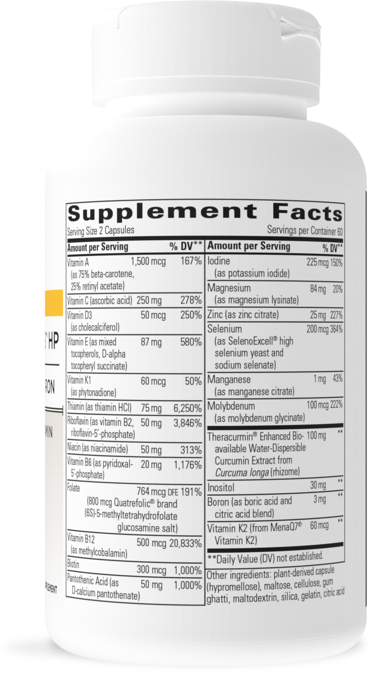 Nature's Way® | Clinical Nutrients HP - right side of pack