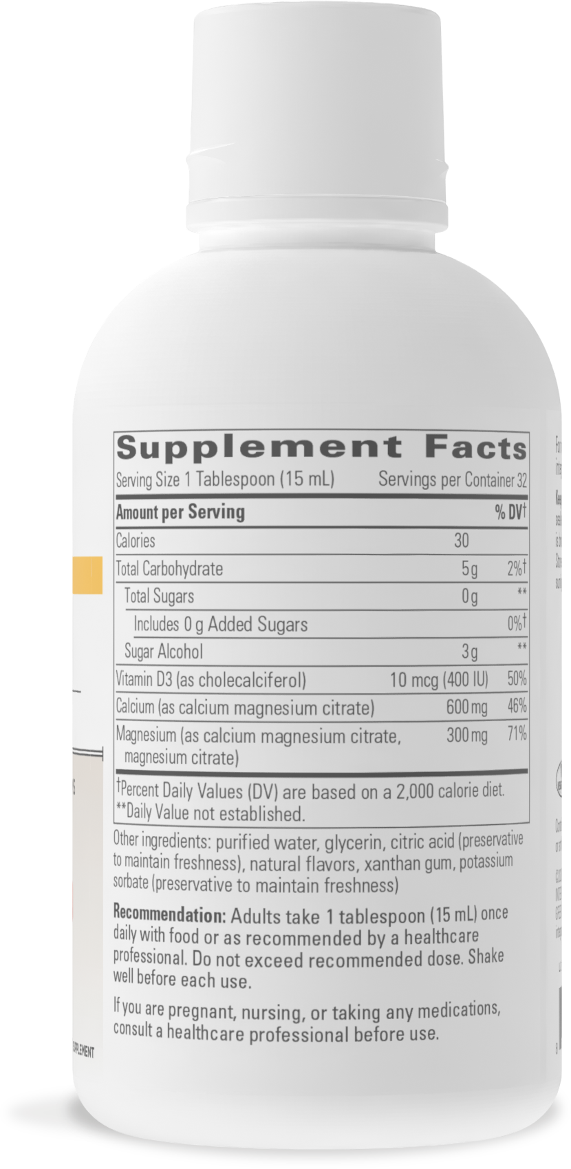 Nature's Way® | Liquid Calcium Magnesium (2:1) - right side of pack
