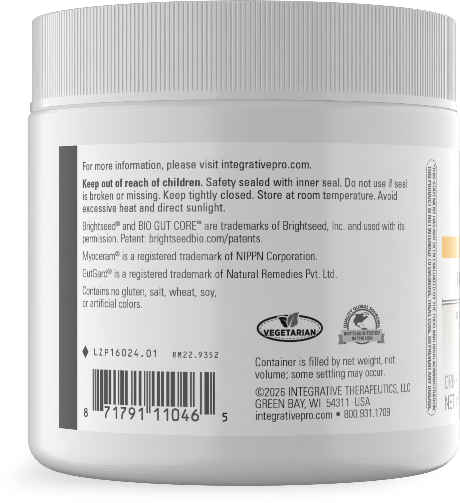 Nature's Way® | Barrier Complex Drink Mix - left side of pack