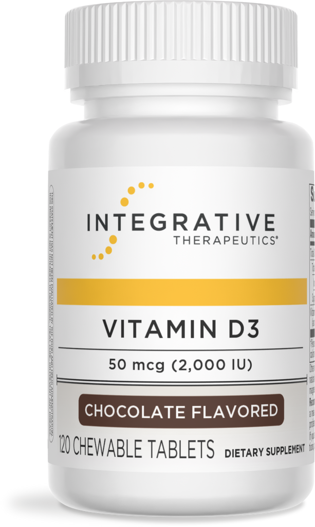 <{%PRIMARY_76912%}>Nature's Way® | Vitamin D3 (50mcg), 120 chewables, Chocolate