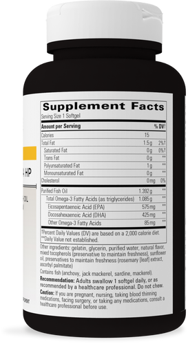 Nature's Way® | Pure Omega Ultra HP - right side of pack Sku:10760