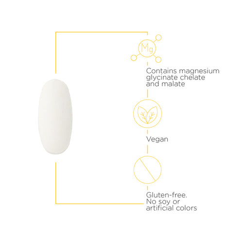 Nature's Way® | Magnesium Glycinate Plus - product benefits image Sku:206008ET