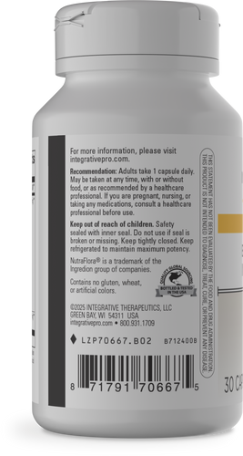 Nature's Way® | Enterogenic Intensive 100 - left side of pack Sku:70667