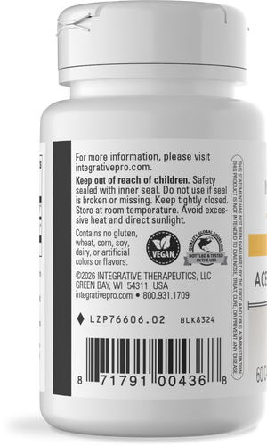 Nature's Way® | Acetyl L-Carnitine - left side of pack Sku:76606