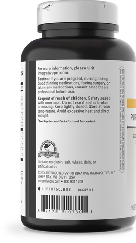 Nature's Way® | Pure Omega Ultra HP - left side of pack Sku:10760