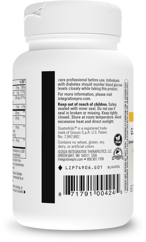Nature's Way® | Glycemic Manager - left side of pack Sku:74906