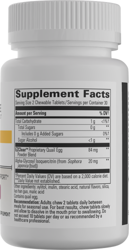 Nature's Way® | AllQlear - right side of pack Sku:10710