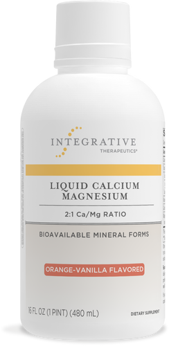 Nature's Way® | Liquid Calcium Magnesium (2:1), 16 fl oz (480 ml), Orange Vanilla Sku:10020