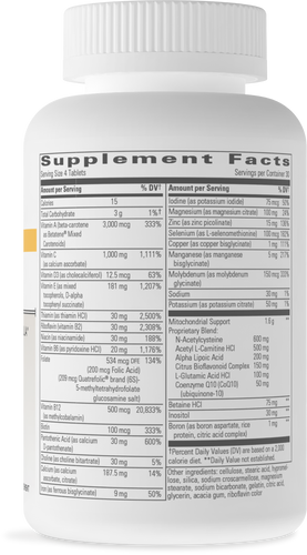Nature's Way® | K-PAX MitoNutrients - right side of pack Sku:10801