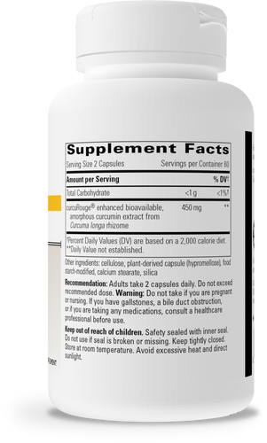 Nature's Way® | Curalieve - right side of pack Sku:14670