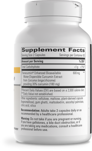 Nature's Way® | Theracurmin HP - right side of pack Sku:11332