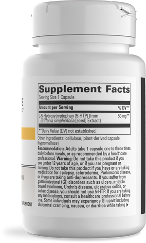Nature's Way® | 5-HTP - right side of pack Sku:246003