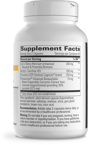 Nature's Way® | ProThrivers Wellness Brain - right side of pack Sku:10530