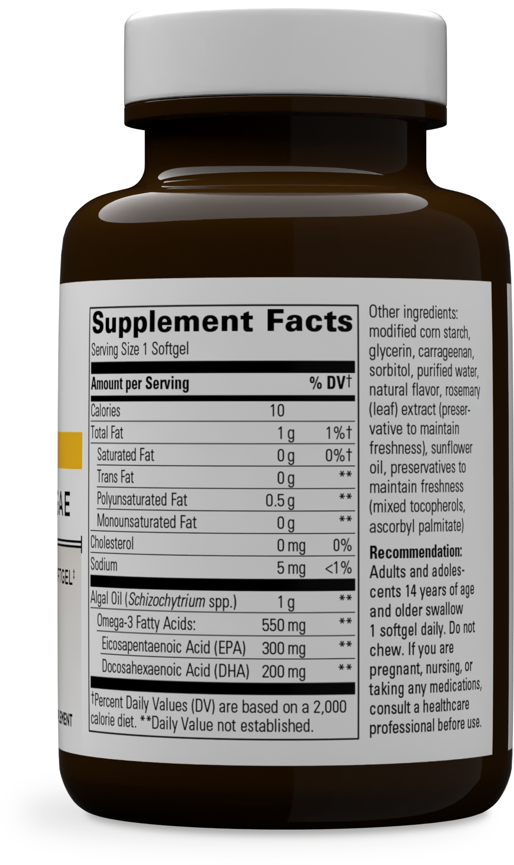 <{%MAIN1_16050%}>Nature's Way® | Pure Omega Algae - right side of pack