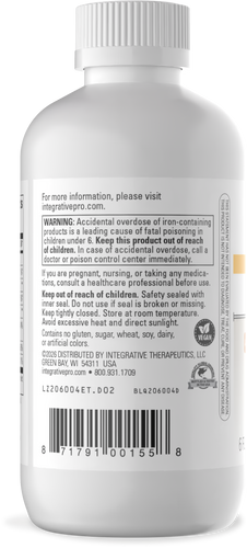 Nature's Way® | Liquid Iron - left side of pack Sku:206004ET
