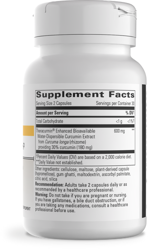 Nature's Way® | Theracurmin HP - right side of pack Sku:10630