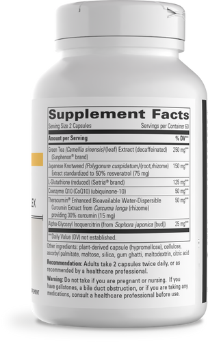 Nature's Way® | ProThrivers Wellness Flavonoid Complex - right side of pack Sku:10490