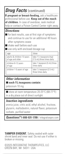 Nature's Way® | V Clear EPs 7630 Syrup - back of pack Sku:780024