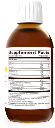 Nature's Way® | Pure Omega Liquid - right side of pack Sku:10758