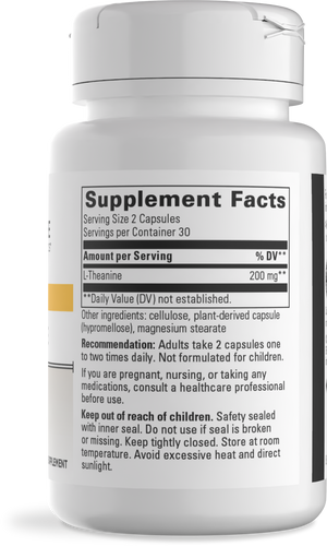 Nature's Way® | L-Theanine - right side of pack Sku:79556