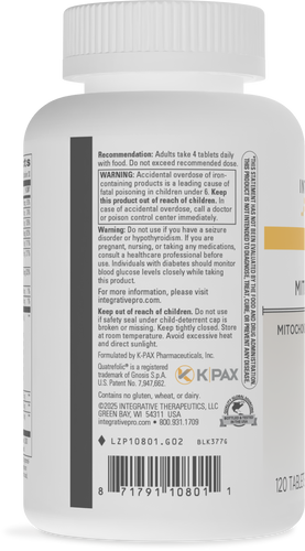 Nature's Way® | K-PAX MitoNutrients - left side of pack Sku:10801