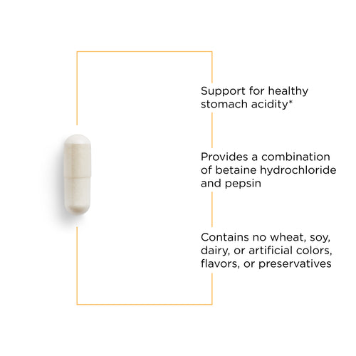 Nature's Way® | Betaine HCl - product benefits image Sku:126002