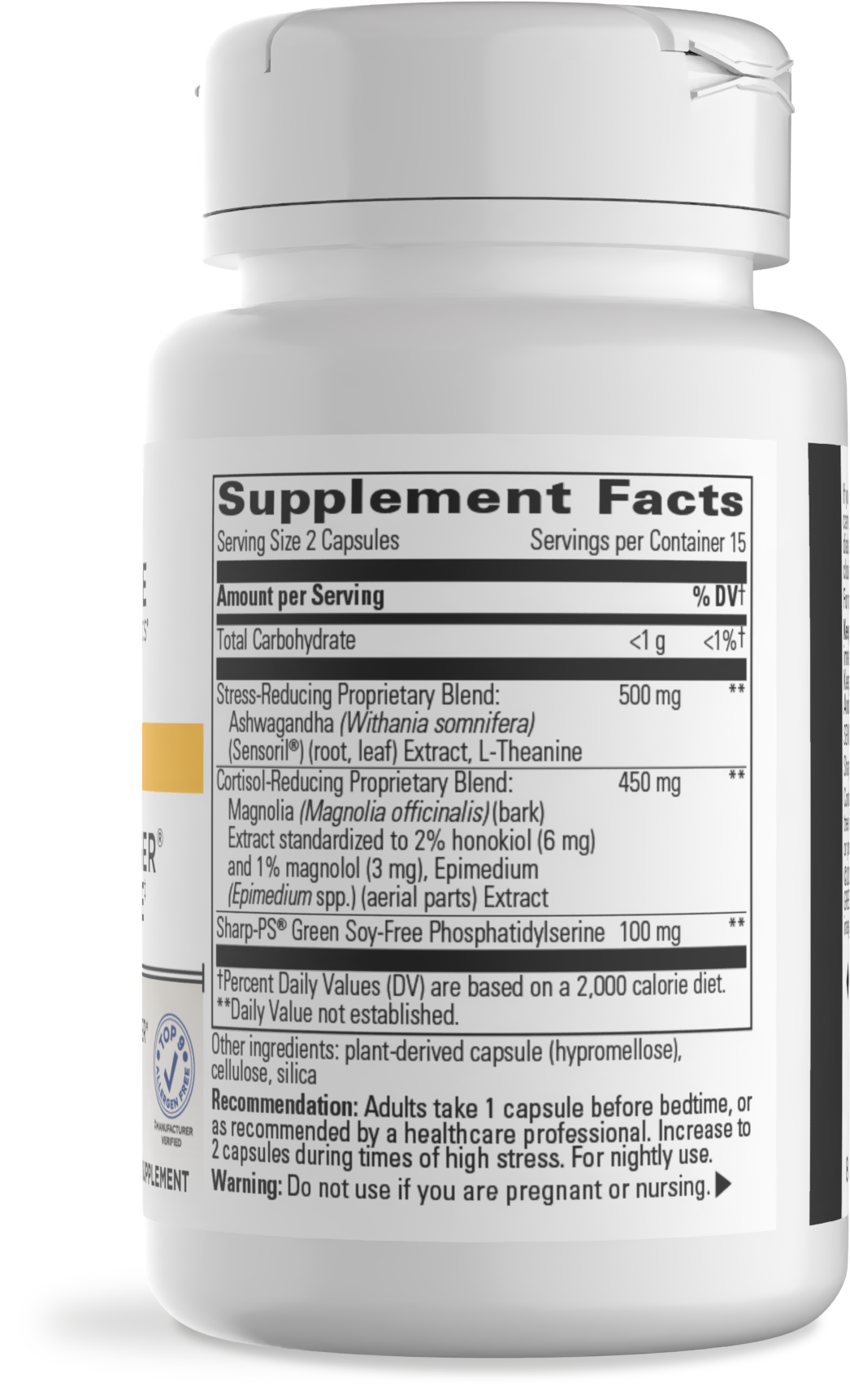<{%MAIN6_12938%}>Nature's Way® | Cortisol Manager Allergen Free - right side of pack