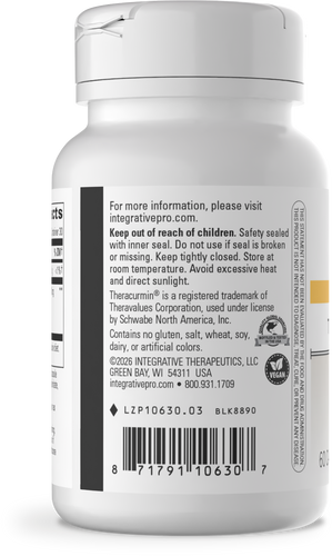 Nature's Way® | Theracurmin HP - left side of pack Sku:10630