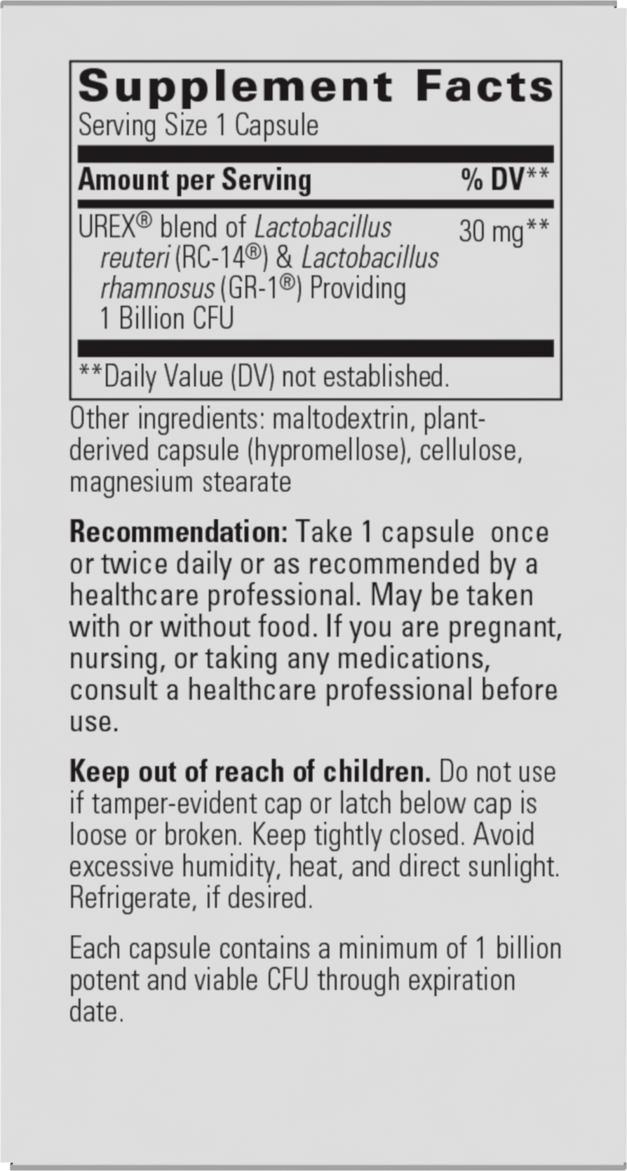<{%MAIN1_70671%}>Nature's Way® | Pro-Flora Womens Probiotic - right side of pack