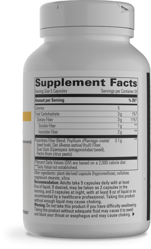 Nature's Way® | Fiber Formula - right side of pack Sku:78452